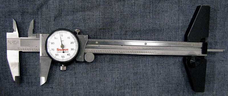 dial caliper and fotter