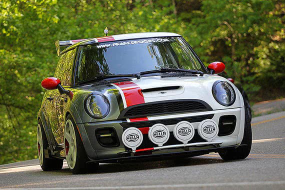 If you're not exactly racing, but instead engaging in what the Brits call "sportive motoring" on challenging roadways such as the Tail of the Dragon in the Smoky Mountains, you'll still appreciate the sense of security and the great feel of high-performance linings. This Mini Cooper has EBC Redstuff pads, which did great in all the tight curves and steep downgrades (courtesy EBC). Mini Cooper EBC Redstuff