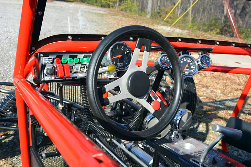It’s all the little details that impress you -- the neat layout, the hidden wiring and controls -- we didn’t have enough time to take it all in, but you can see just how much meticulous planning and thought went into this project. hidden-wiring-and-dash