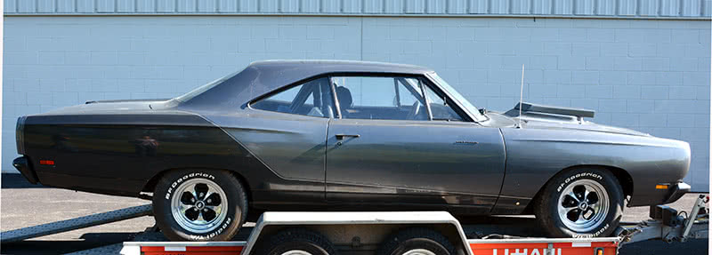 I just love the lines of cars built from the early sixties to 1970. In an era where styling was king, these cars were like a sexy woman -- curves and hips, and flowing lines. While this style of resto-mod work looks pretty good, this old road warrior is going to look fantastic dressed in its original green paint with bright chrome. This old road warrior underwent a mid eighties restoration that included a 383 to 440 swap